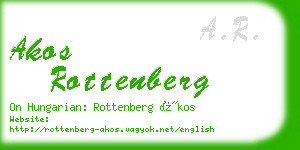 akos rottenberg business card